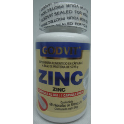 Zinc C/60 500mg C/u Tbs