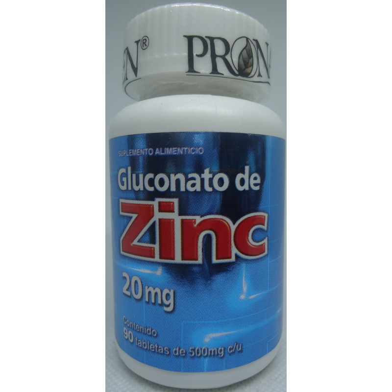 Gluconato De Zinc C/90 500mg C/u Tabs