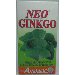 Neo Ginkgo C/100 400mg C/u Tabs.