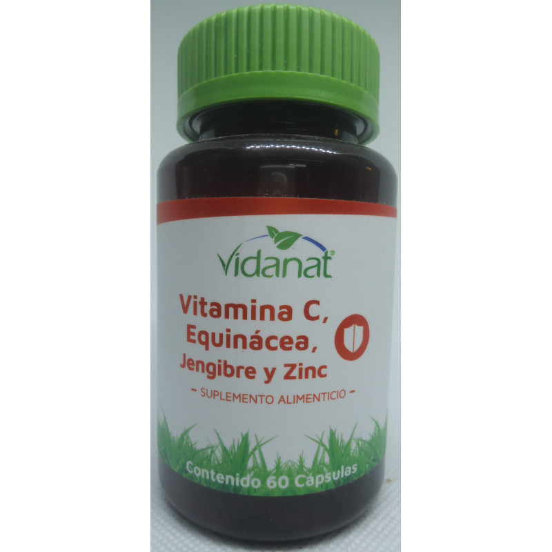 Vitamina C, Equinácea, Jengibre Y Zinc C/60 Tabs