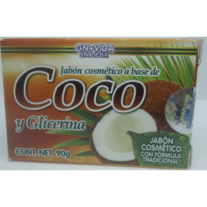 Jabon De Coco Y Glicerina 90Gr