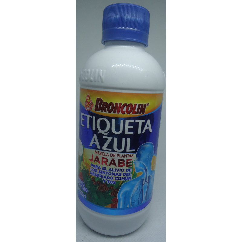 Etiqueta Azul Broncolin Jarabe 250ML