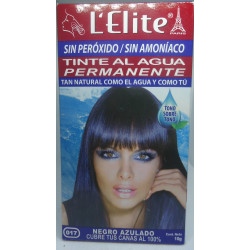Tinte Al Agua Permanente L'elite 017 Negro Azulado 10g