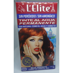 Tinte Al Agua Permanente L'elite 777 Rojo Ardiente 10 Gr