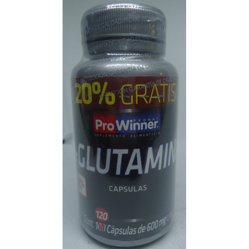 L-Glutamina C/120 600Mg C/u Caps