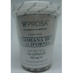 Damiana De California C/150 Caps 350 Mg C/u