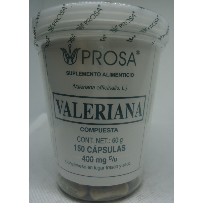 Valeriana C/150 400mg C/u Caps